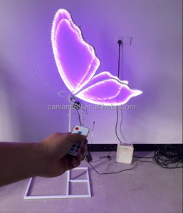 Lampada a Forma di <span class=keywords><strong>Farfalla</strong></span> Illuminata per Decorazioni Matrimoniali, Bestseller, con Telecomando, <span class=keywords><strong>Farfalla</strong></span> Automatica con Ali Colorate - Product Image 1