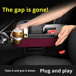 Scatola portaoggetti quadrata in pelle <span class=keywords><strong>per</strong></span> <span class=keywords><strong>auto</strong></span>, universale, <span class=keywords><strong>per</strong></span> telefono cellulare - Decorazione <span class=keywords><strong>per</strong></span> interni <span class=keywords><strong>auto</strong></span> - Product Image 4