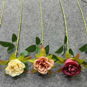 Roses artificielles réalistes en soie pour décorations de mariage, centres de table, fleurs murales, remise de diplômes, Noël, Nouvel An chinois ZR1441 - Product Image 1