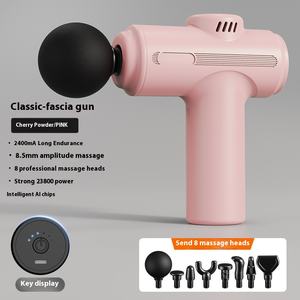 Deep Tissue Silent Brushless Motor Portable <b>Massage</b> Gun with 4 Interchangeable <b>Heads</b> Timing Control for Body Deep Muscle Relief - Product Image 3