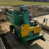 Collecteur de fumier électrique agricole en gros, 3 mètres cubes, avant-arrière, en acier inoxydable, équipement de nettoyage pour bétail