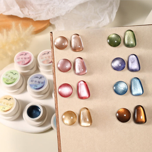 AILANUO Vernis à ongles gel œil de chat brillant 8 couleurs 15 ml, dissolvant pour vernis gel œil de chat, sans TPO, sans Hema, OEM ODM, gel néon - Product Image 1