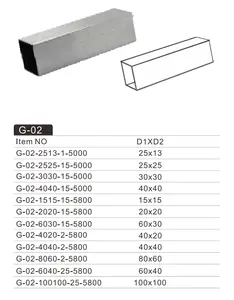 Nóng bán thép không gỉ vuông hoặc hình chữ nhật Ống phẳng thanh 304/316