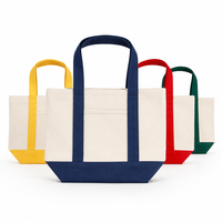 Sac fourre-tout en toile rayée personnalisé, combinaisons multicolores, vente en gros, sac de courses en coton recyclé, fournisseur d'usine