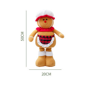 2025 vente chaude décorations de noël poupées <span class=keywords><strong>chef</strong></span> poupées décorations de fête ornement de noël noël pain d'épice homme poupées - Product Image 3