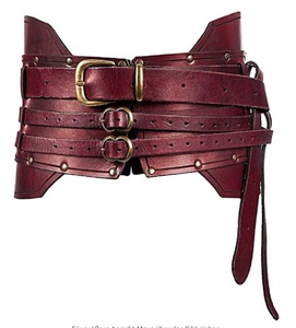 Steampunk mujeres Vintage cinturón ancho hombres Caballero <span class=keywords><strong>pirata</strong></span> disfraz adulto Medieval Cosplay Accesorios - Product Image 1