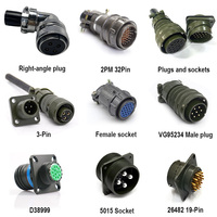 Connecteur Mil Spec D38999 Série 38999 Connecteur DIN 26WG16SN Prise Femelle à Sertir Orientation N Câble en Ligne