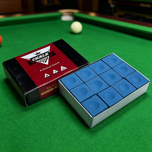 S.Q.F 12 craies de billard bleues à haute friction, carrées, pour billard américain et <span class=keywords><strong>snooker</strong></span>, qualité supérieure, non toxiques, alternative <span class=keywords><strong>Le</strong></span> Pro, antidérapantes - Product Image 3