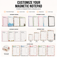 Bloc-notes magnétique pour plan de repas hebdomadaire, bloc-notes réutilisable pour liste de courses, bloc-notes magnétique puissant pour réfrigérateur, bloc-notes détachable de qualité supérieure