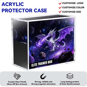Boîtes acryliques personnalisées de qualité supérieure, modernes, anti-UV et légères pour les boîtes de boosters <span class=keywords><strong>Pokémon</strong></span> et les coffrets d'entraînement Elite <span class=keywords><strong>Pokémon</strong></span> - Product Image 1
