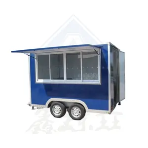 Mobile ice cream cart snack food cart mobile with full kitchen lunch truck food shop food truck