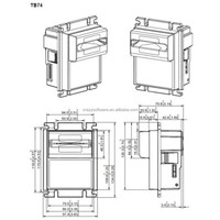 Harga rendah keamanan tinggi TB4 Bill Acceptor 96% catatan menerima tingkat mudah digunakan untuk mesin permainan