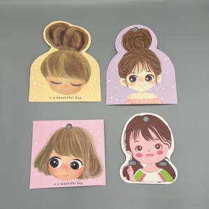 ป้ายบรรจุภัณฑ์อุปกรณ์ตกแต่งโบว์ผมขายส่ง น่ารักสำหรับเด็กผู้หญิง บรรจุภัณฑ์ DIY พิมพ์ดิจิทัล ขนาด 10.6x14 ซม. ถุง Opp แบรนด์สั่งทำได้ - Product Image 1