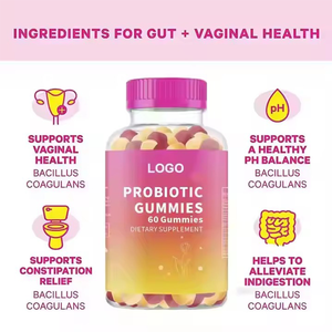 Probiotiques vaginaux de marque privée Gummies pour femmes Vinaigre de cidre de pomme et canneberge Formule Complément alimentaire pour la santé digestive - Product Image 3