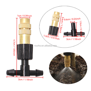 Sistema de Nebulización y Enfriamiento para Invernadero, de 5-30 Metros, con Atomizador de Latón de 1/4, Boquillas de Riego para Jardín, Manguera de 4/7 mm para Patio - Product Image 2