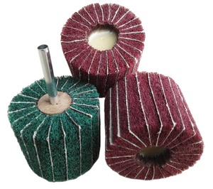 Non-tissé abrasif Nylon roue de polissage rabat Combi papier de verre <span class=keywords><strong>brosse</strong></span> métal acier inoxydable meulage tambour matériel - Product Image 3