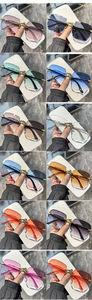 Lunettes sans monture à bords coupés, dégradées, nouvelles visières de <span class=keywords><strong>soleil</strong></span> d'été pour femmes, verres transparents multicolores, UV400, lunettes de <span class=keywords><strong>soleil</strong></span> pour femmes - Product Image 5
