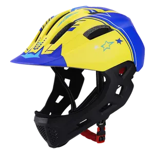 Monu capacete de bicicleta fechado com duas luzes led, capacete de bicicleta mtb para crianças, mtb para ninos