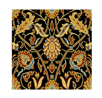 Moquette d'hôtel moderne de luxe dorée antistatique sur mesure, qualité commerciale, motif floral, en nylon, pour hall d'entrée et salle de banquet