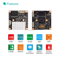 Sıcak Işık Çift Işık Starlight Prizsiz Tarayıcı S265 H.265+ ENZ Model Z55 5MP IP PCB Kartı