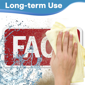 Cartello per Pannello di Controllo Allarme <span class=keywords><strong>Antincendio</strong></span> (FACP) - Grande 12"x6" in Alluminio, Rosso/Bianco, Spessore 40 Mil, Durevole e Conforme agli Standard (ISO/NFPA) - Product Image 4