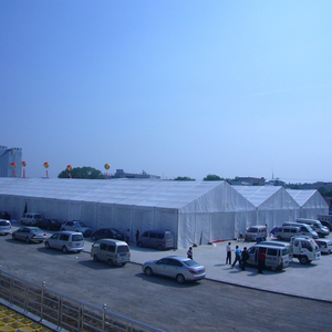 Tente de réception blanche à cadre en aluminium, double revêtement PVC, certifiée CE, imperméable, ignifuge, résistante au vent, toutes saisons, pour le commerce - Product Image 2