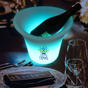 Logo personalizzato LED luminoso festa secchiello del ghiaccio con Champagne leggero Vodka Led secchiello del ghiaccio bottiglia di plastica per il ghiaccio per i regali - Product Image 6