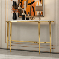 Meubles de salon USA, table console minimaliste en marbre, prix de gros, table d'entrée moderne, table console de luxe pour couloir