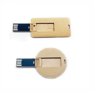 Переработанная Эко Бумага USB карта памяти картон USB флэш-накопитель мини-карта USB ключ