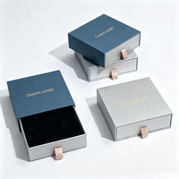 Boîte à tiroir personnalisée avec impression, estampage à chaud, emballage rigide en carton, boîte cadeau coulissante de luxe