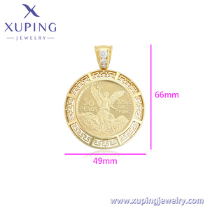 X000809805 Xuping accessori moda <span class=keywords><strong>oro</strong></span> placcato moneta come Souvenir <span class=keywords><strong>ciondolo</strong></span> <span class=keywords><strong>angelo</strong></span> religioso da uomo - Product Image 2