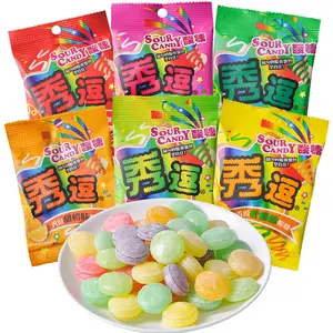 taiwan flavored sour and spicy candy 15g bagged lemon fruit flavor sour sweet and hard candy