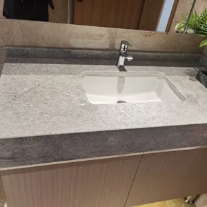 Cheap Price Grey Marble Vanity Tops 12 Inch Deep Bathroom Counter Top