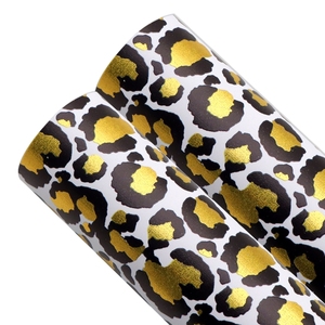 20x33cm Gold Foil Faux Leather Sheets Geometry Leopard <strong>Fish</strong> Scale <strong>Pattern</strong> Synthetic Leather <strong>Fabric</strong> for DIY Earrings Bows Crafts