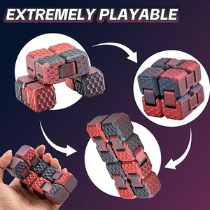 Juego de Juguetes Antiestrés para el Aula, de Plástico, para Estudiantes y Profesores, Herramientas Portátiles para Aliviar el Estrés, Bola Giratoria para Dedos, Cubo 3D Infinito - Product Image 3