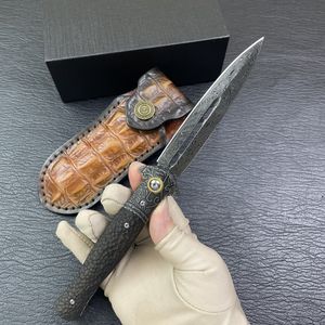 جديد VG10 سكاكين صيد تكتيكية مزدوجة الحواف في الهواء الطلق سكين تخييم EDC قابلة للطي - Product Image 6