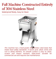 Nouvelle trancheuse à viande électrique Chefwin 500 kg/h - Éminceur automatique à épaisseur réglable haute capacité pour usage en restaurant