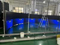 Module LED souple incurvé P1.86 haute définition 360° pour affichage vidéo mural, animations verticales, signalétique dynamique et publicités en intérieur
