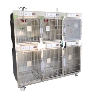 304 paslanmaz çelik veteriner tıbbi terapi kafes <span class=keywords><strong>ICU</strong></span> oksijen kafesli cerrahi aletler ekipmanları - Product Image 1