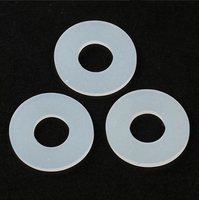 Joint d'étanchéité en caoutchouc silicone haute température, joint torique sur mesure, rondelle d'étanchéité de qualité industrielle, épaisseur personnalisée, blanc/noir