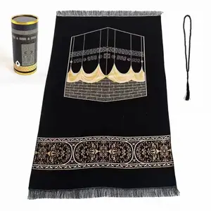 Hot Selling Thick Turkey Soft Prayer Mat Muslim Prayer Carpet Personalized Ramadan Cotton Eid Mubarak Ramadan Party Decorations