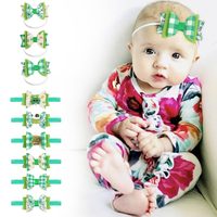 Bandeau Saint-Patrick avec nœud vert pour filles et enfants, bandeau à paillettes pour la fête de la Saint-Patrick, accessoires pour cheveux