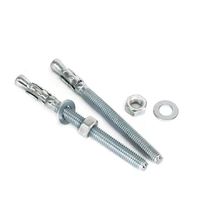 Ancrages à coin pour béton en acier galvanisé, tailles 1/4, 3/8, 1/2, 5/8, 3/4 pouces, compatibles avec le plastique