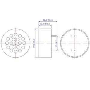3013 30*13mm Pin loại loa 8ohm 1W cao SPL 90dB Pitch <span class=keywords><strong>15mm</strong></span> Vòng di động thông qua lỗ khoang loa cho Arduino thiết bị - Product Image 2