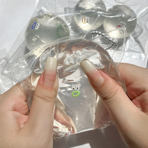 ของเล่นบีบซิลิโคนรูปจมูกเล็ก ทำมือ งานแฮนด์เมด ใส ลายการ์ตูน ลูกบอลเล็ก DIY ของเล่นบีบสัมผัสนุ่มๆ แบบครีม - Product Image 4