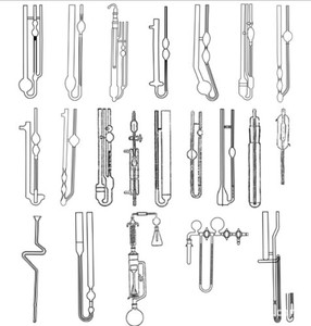 1831 laboratorio <span class=keywords><strong>Ostwald</strong></span> Pinketvich Ubbelohde tubo viscosimetro in vetro - Product Image 3