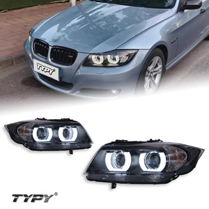 Lentes Angel Eye LED de 12V y 6000K, Luces de Circulación Diurna y Señales de Giro para Conjuntos de Faros Delanteros de la Serie 3 (E90) 2005-2012, Nuevas - Product Image 1