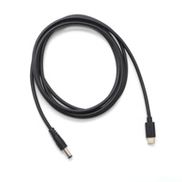 Cable de carga personalizado PD 9V USB 3,1 tipo C a DC 5521 5525 mm 20V 15V 9V 5V PD para cable de enrutador WIFI