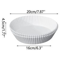 Papiers de cuisson antiadhésifs double face écologiques résistants à la chaleur pour friteuse à air, imperméables à la graisse et à l'eau, pour gâteaux et pains