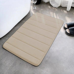 Tapis de bain super absorbant en mousse à mémoire de forme, antidérapant, pour salle de bain, côté baignoire, tapis de sol, paillasson de douche, toilettes - Product Image 1